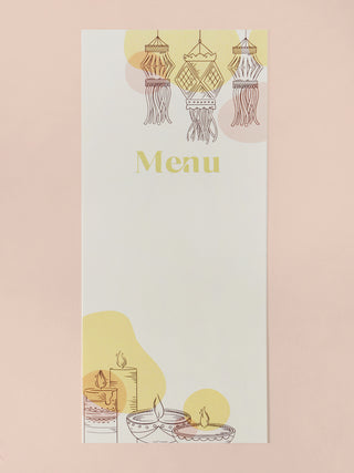 Diwali Menu Cards (Sets of 10)