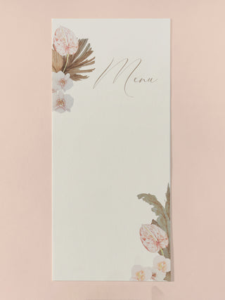 Flower Menu Cards (Sets of 10)