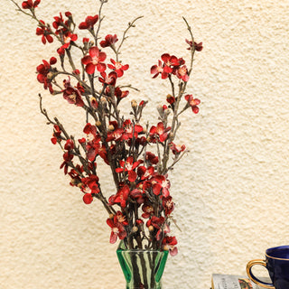 Artificial Flower Winter Cherry Blossom Red