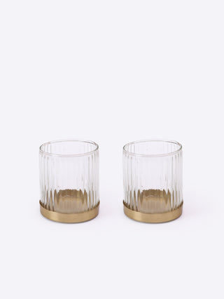 Haze Tealight Candle Holder Set of 2 - Medium