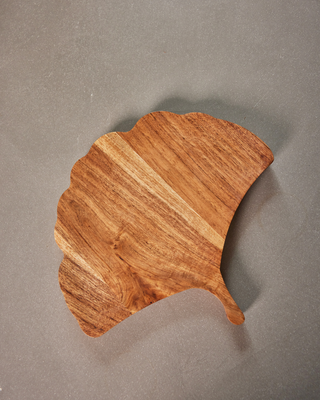 Ginkgo Leaf Wooden Platter