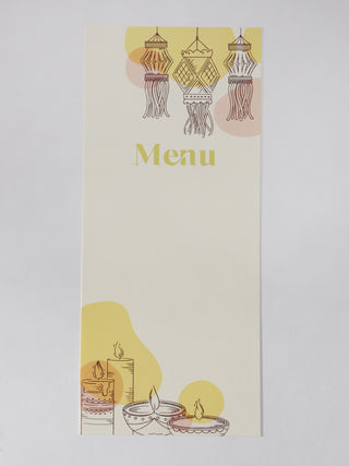 Diwali Menu Cards (Sets of 10)