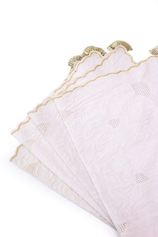 Gota Chikankari Table Mat Set of 4