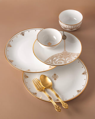 24K-Gold Baroque Dinner Set