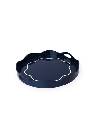 Linear Midnight Blue Serving Tray