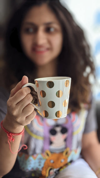 Regal 24kt Gold Plated Conical Mug