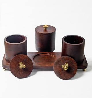 Amphora Wooden Jar