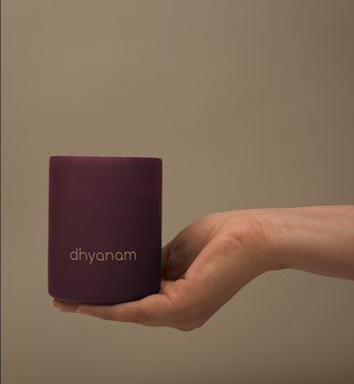 Dhyanam Luxury Soy Wax Candle Fragrance of Cherry Blossom & Muguet