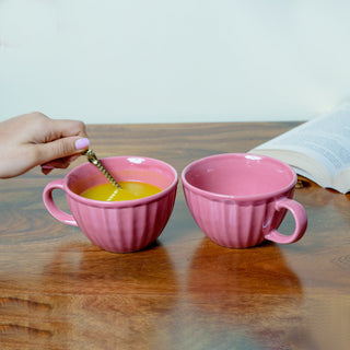 Keya Soup Bowls - Pink, Set of 2