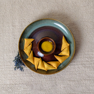 Butterfly Chip & Dip Platter Brown