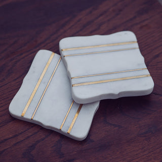 Bracket Marble Coaster (set of 2)