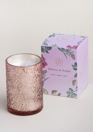 Illume Sugar Crinkle | Tuberose & Orchid | Scented Candle