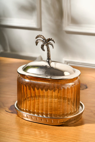 Palm Jar With Lid