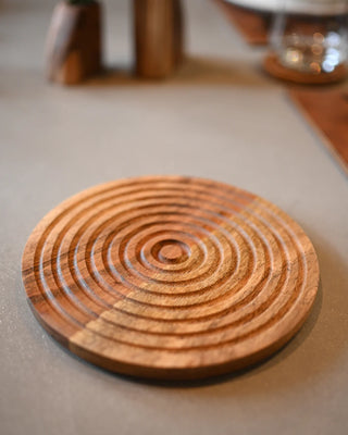 Concentric Wooden Trivet