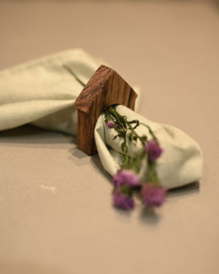 Wooden Abode Napkin Rings - Set of 2