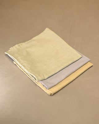 Pastel Cotton Table Napkins - Set of 2- Yellow