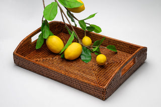 Square Rattan Tray - Small