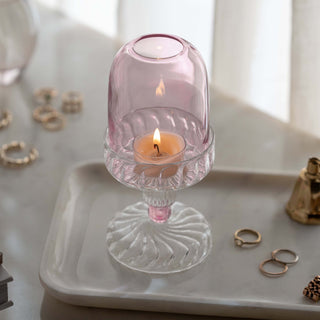 PINK FAIRY LAMP CANDLE HOLDER