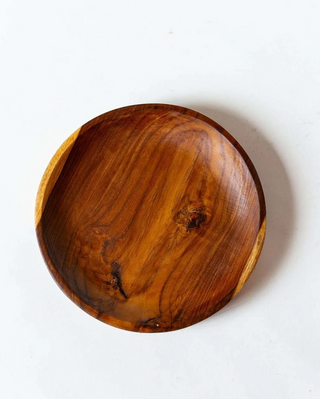 Teak Wood Round Plate