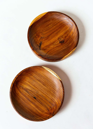 Teak Wood Round Plate