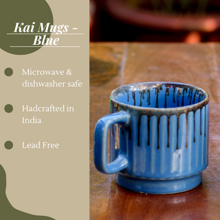 Kai Mugs - Blue, set of 2