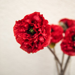 Artificial Flower: Red Poppy